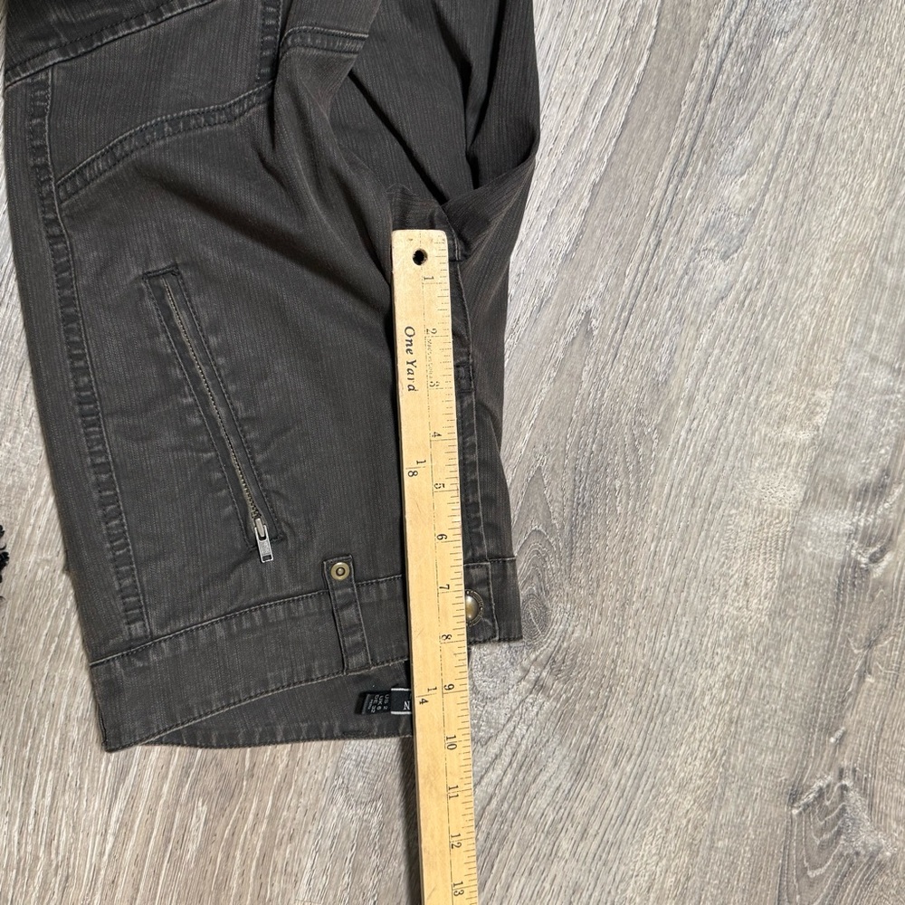 Peruvian Connection Cargo Pants Womens US 2 Slim Pima Ankle Zip - Picture 8 of 9